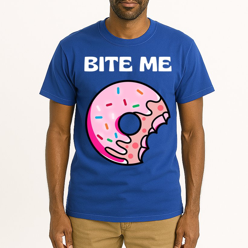 Bite Me Gift Donut Crew Gift Tall T-Shirt