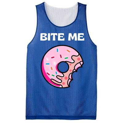 Bite Me Gift Donut Crew Gift Mesh Reversible Basketball Jersey Tank