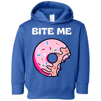Bite Me Gift Donut Crew Gift Toddler Hoodie