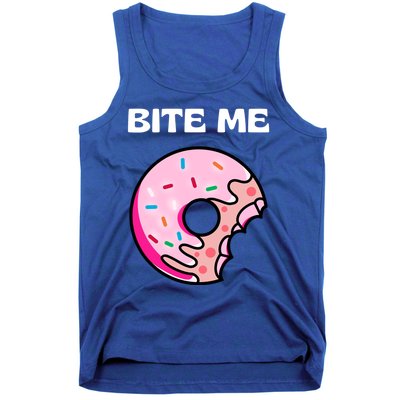 Bite Me Gift Donut Crew Gift Tank Top