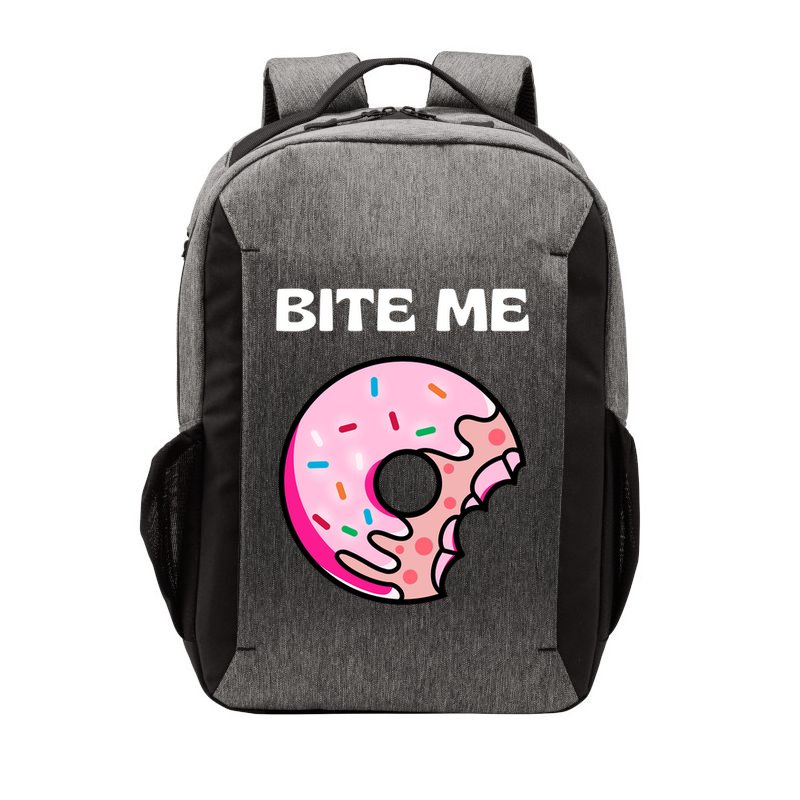 Bite Me Gift Donut Crew Gift Vector Backpack