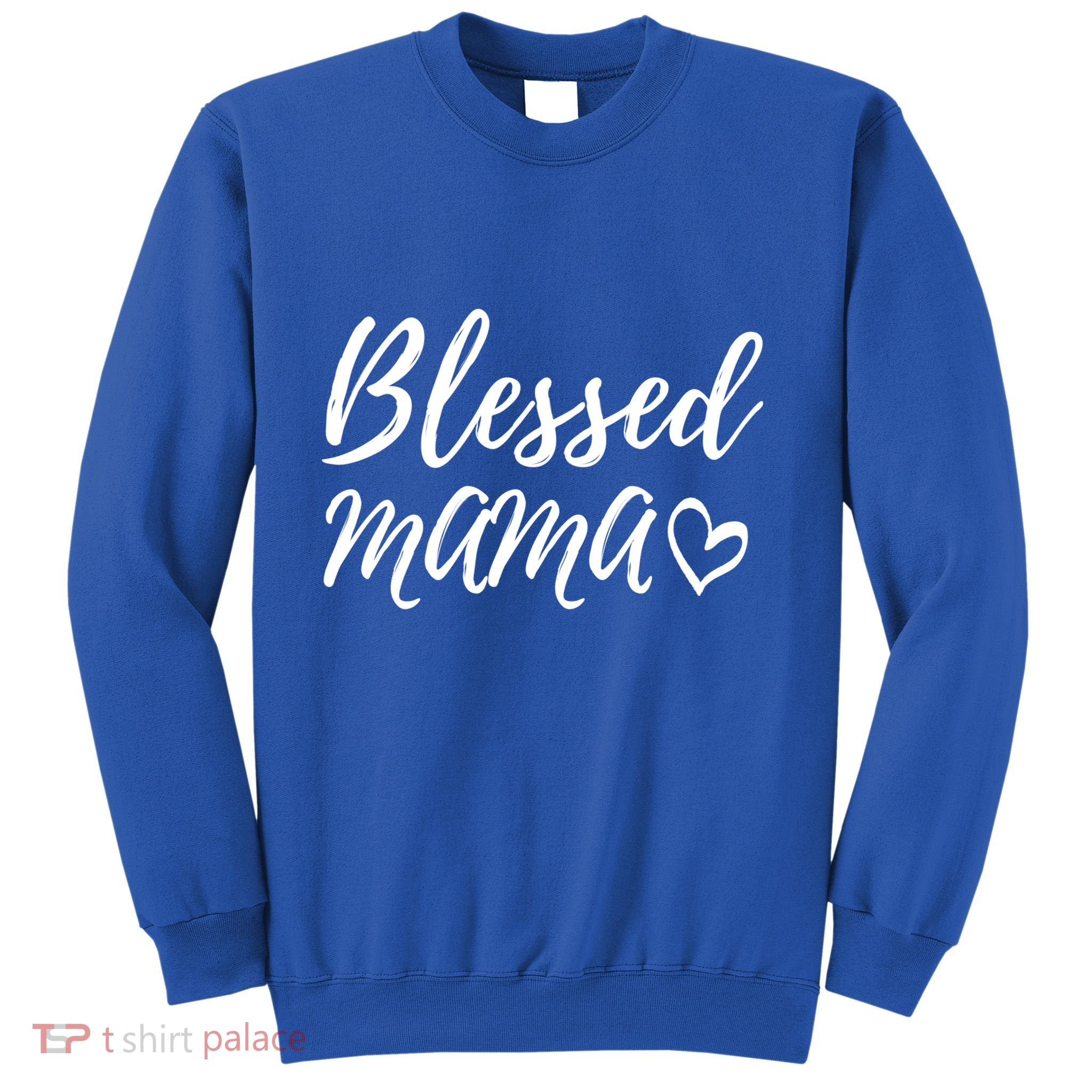 Blessed Mama Gift Christmas Family Matching Gift Sweatshirt