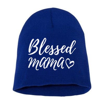 Blessed Mama Gift Christmas Family Matching Gift Short Acrylic Beanie