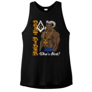 Brothers Masons Goat Rider WhoS Next Masonic FatherS Day Ladies PosiCharge Tri-Blend Wicking Tank