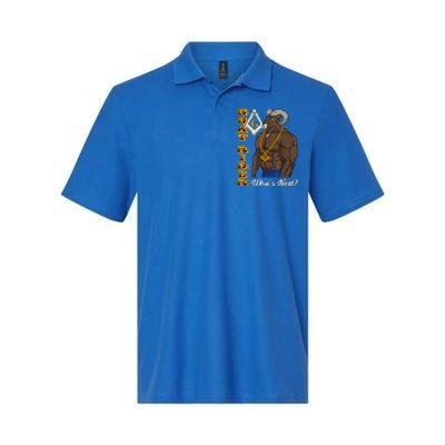 Brothers Masons Goat Rider WhoS Next Masonic FatherS Day Softstyle Adult Sport Polo