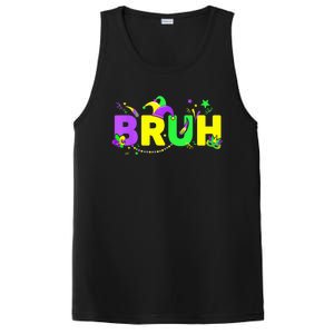 Bruh Mardi Gras Bruh Male Female Happy Mardi Gras Mask PosiCharge Competitor Tank