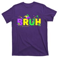 Bruh Mardi Gras Bruh Male Female Happy Mardi Gras Mask T-Shirt