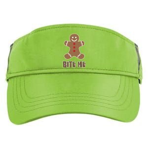 Bite Me (Gingerbread For Christmas) Cute Gift Adult Drive Performance Visor