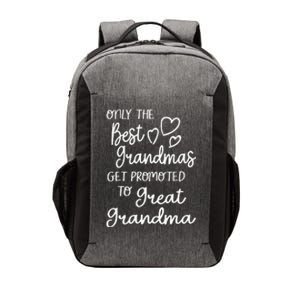 Best Moms Get Promoted To Great Grandma Great Grandmother Vector Backpack