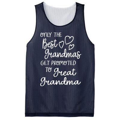 Best Moms Get Promoted To Great Grandma Great Grandmother Mesh Reversible Basketball Jersey Tank