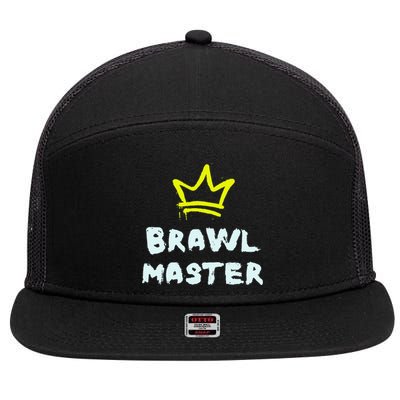 Brawl Master Gamer Gaming Brawler 7 Panel Mesh Trucker Snapback Hat