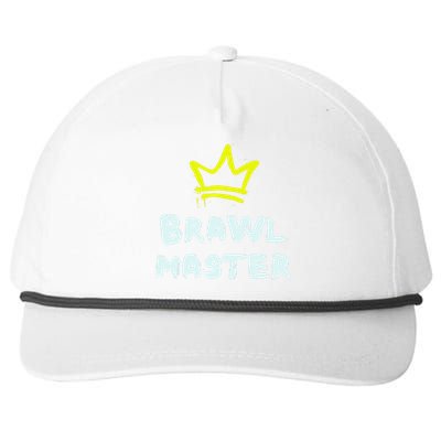 Brawl Master Gamer Gaming Brawler Snapback Five-Panel Rope Hat