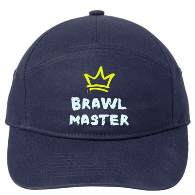 Brawl Master Gamer Gaming Brawler 7-Panel Snapback Hat