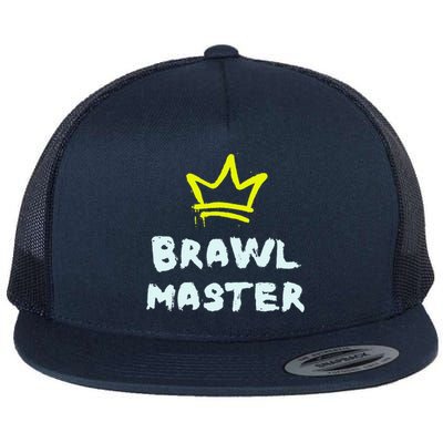 Brawl Master Gamer Gaming Brawler Flat Bill Trucker Hat