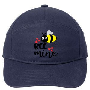 Bee Mine Gift Be Mine Couple Love Valentines Day Gift 7-Panel Snapback Hat