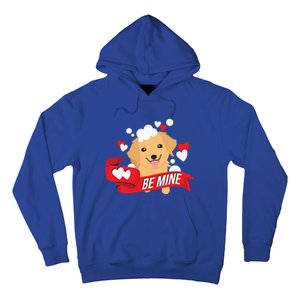 Be Mine Gift Funny Valentine's Day Cute Dog Puppy Gift Hoodie