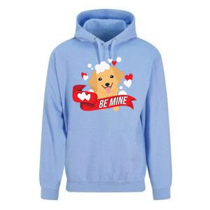 Be Mine Gift Funny Valentine's Day Cute Dog Puppy Gift Unisex Surf Hoodie