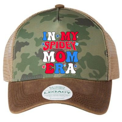 Boy Mama Groovy Mama And Daddy Spidey Mom In My Mom Era Legacy Tie Dye Trucker Hat