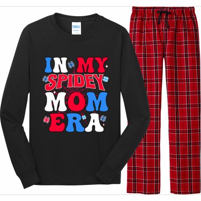 Boy Mama Groovy Mama And Daddy Spidey Mom In My Mom Era Long Sleeve Pajama Set