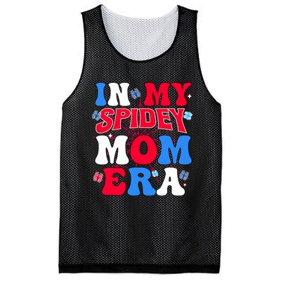 Boy Mama Groovy Mama And Daddy Spidey Mom In My Mom Era Mesh Reversible Basketball Jersey Tank