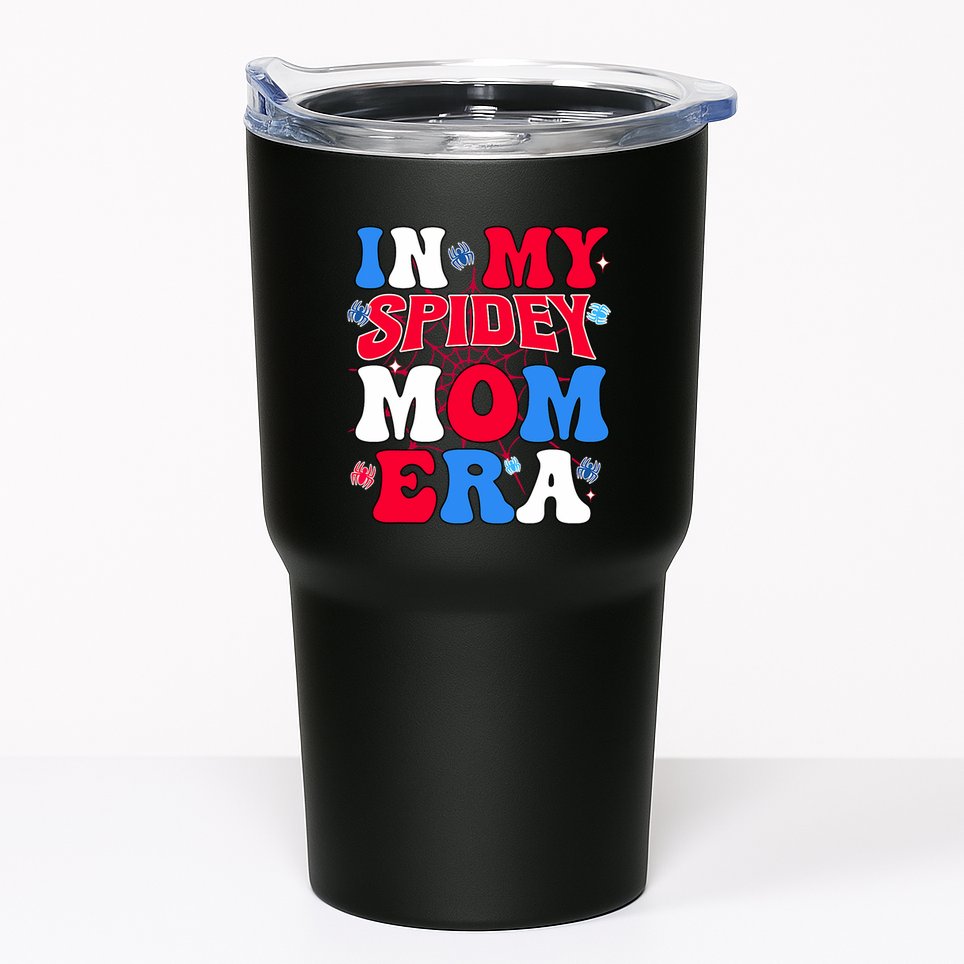 Boy Mama Groovy Mama And Daddy Spidey Mom In My Mom Era Tumbler