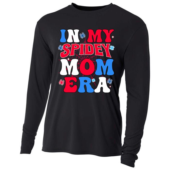 Boy Mama Groovy Mama And Daddy Spidey Mom In My Mom Era Cooling Performance Long Sleeve Crew