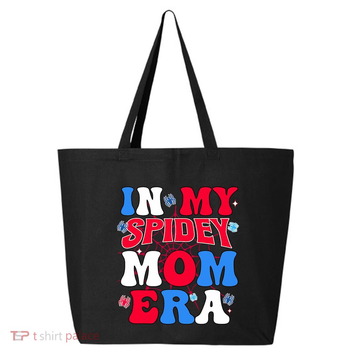 Boy Mama Groovy Mama And Daddy Spidey Mom In My Mom Era 25L Jumbo Tote