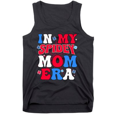 Boy Mama Groovy Mama And Daddy Spidey Mom In My Mom Era Tank Top