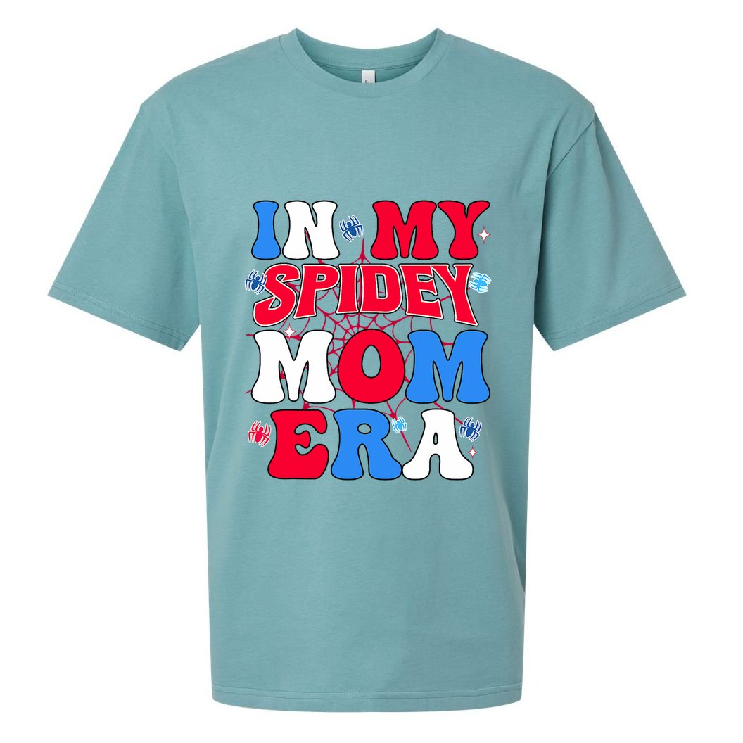 Boy Mama Groovy Mama And Daddy Spidey Mom In My Mom Era Sueded Cloud Jersey T-Shirt