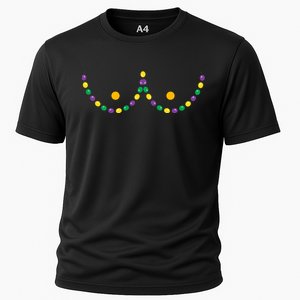 Boobs Mardi Gras Funny Beads Boobs Outline Cooling Performance Crew T-Shirt