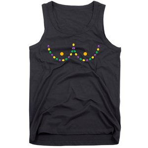 Boobs Mardi Gras Funny Beads Boobs Outline Tank Top