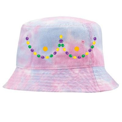 Boobs Mardi Gras Funny Beads Boobs Outline Tie-Dyed Bucket Hat