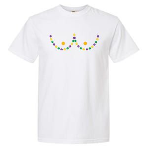 Boobs Mardi Gras Funny Beads Boobs Outline Garment-Dyed Heavyweight T-Shirt