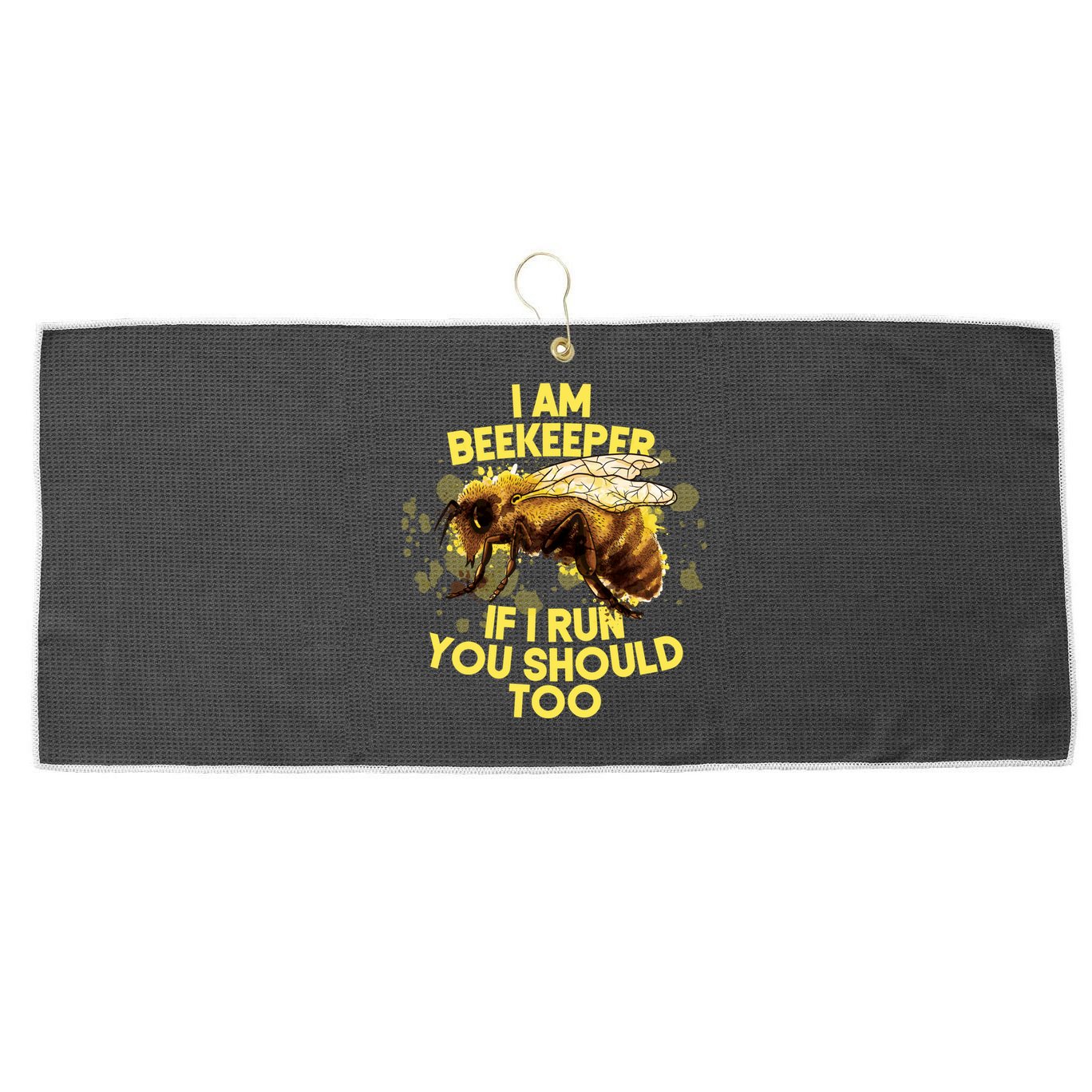 Beekeeper Meaningful Gift Honeycomb Honey Bee Beekeeping Gift Large Microfiber Waffle Golf Towel