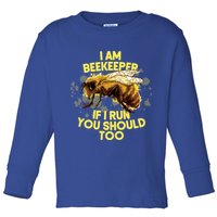 Beekeeper Meaningful Gift Honeycomb Honey Bee Beekeeping Gift Toddler Long Sleeve Shirt