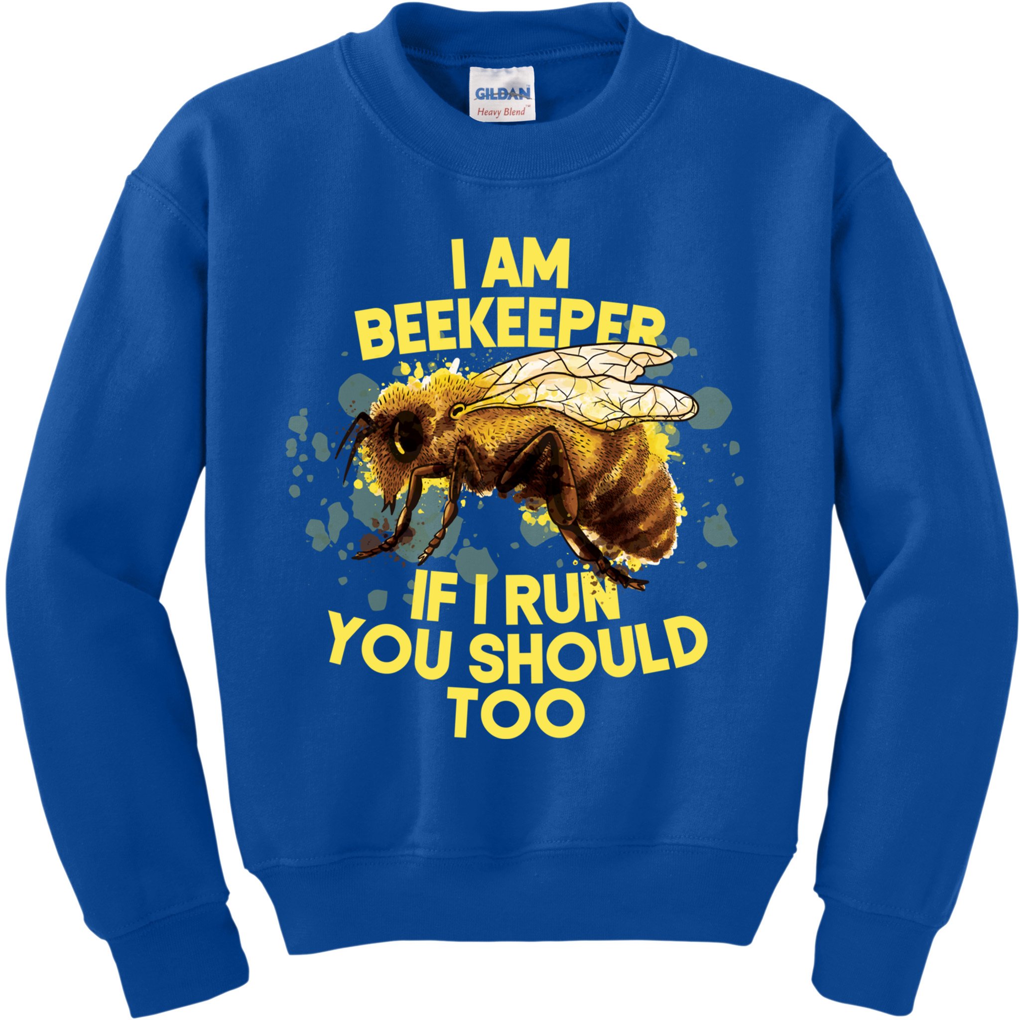 Beekeeper Meaningful Gift Honeycomb Honey Bee Beekeeping Gift Kids Sweatshirt