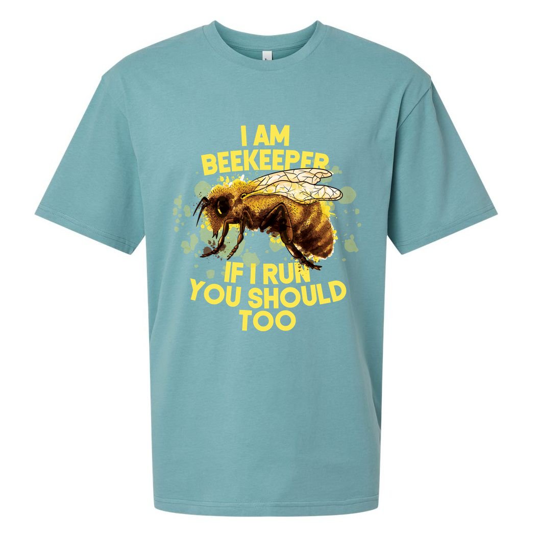 Beekeeper Meaningful Gift Honeycomb Honey Bee Beekeeping Gift Sueded Cloud Jersey T-Shirt