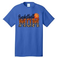 Basketball Mom Gift Funny Ball Mom Cute Letter Great Gift Tall T-Shirt