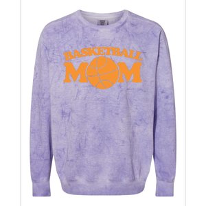 Basketball Mom Gift Sports Mothers Day Funny Gift Colorblast Crewneck Sweatshirt