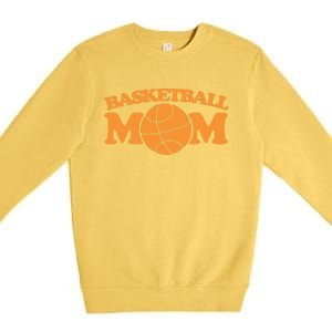 Basketball Mom Gift Sports Mothers Day Funny Gift Premium Crewneck Sweatshirt