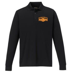 Basketball Mom Gift Sports Mothers Day Funny Gift Performance Long Sleeve Polo