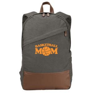 Basketball Mom Gift Sports Mothers Day Funny Gift Cotton Canvas Backpack