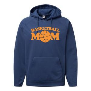 Basketball Mom Gift Sports Mothers Day Funny Gift Performance Fleece Hoodie