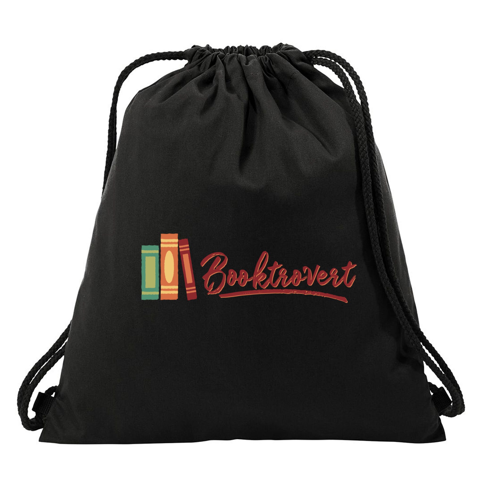 Booktrovert Maroon Gift Drawstring Bag