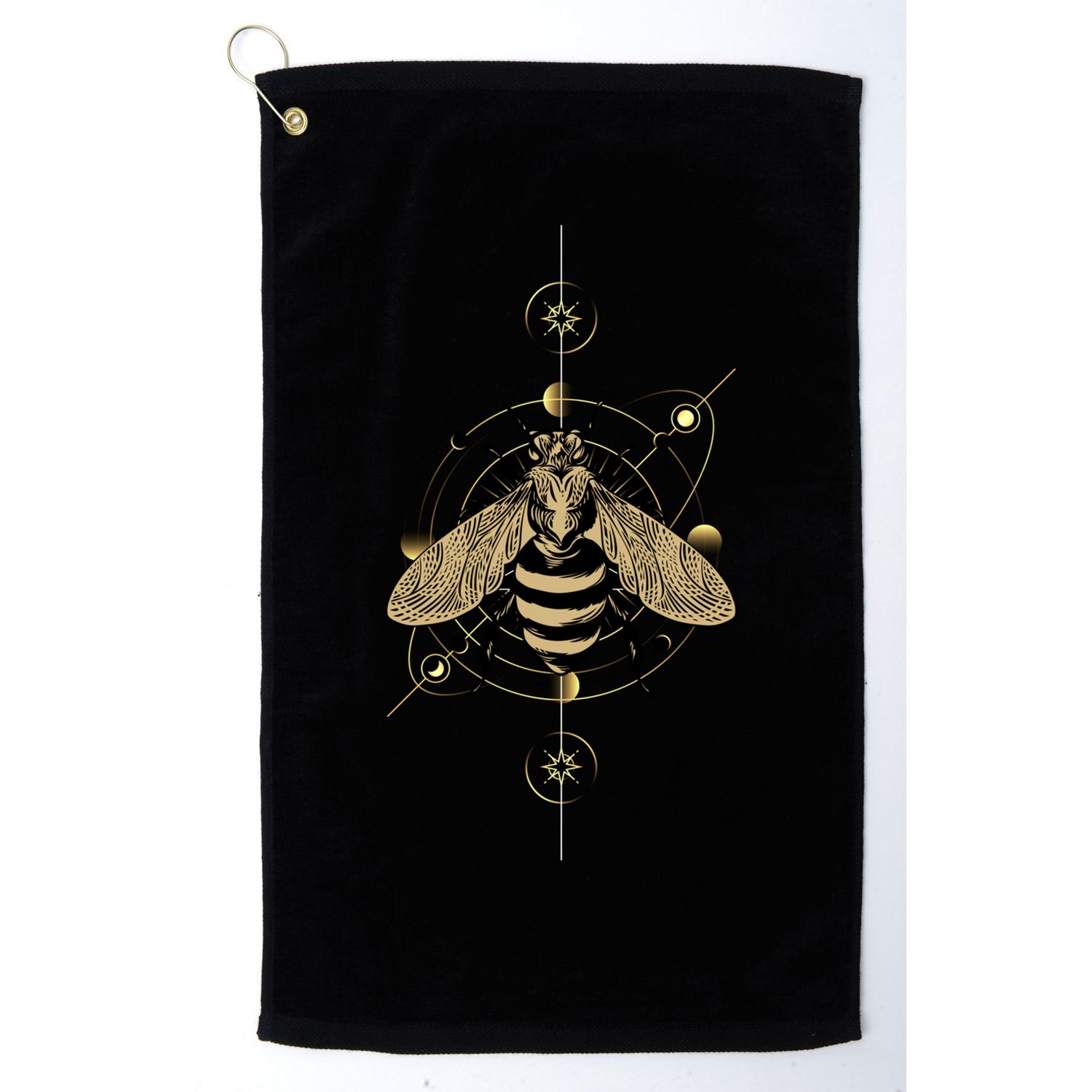 Beekeeper Meaningful Gift Honeycomb Honey Bee Compass Beekeeping Great Gift Golf Towel