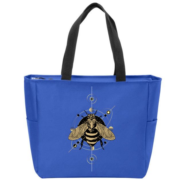 Beekeeper Meaningful Gift Honeycomb Honey Bee Compass Beekeeping Great Gift Zip Tote Bag