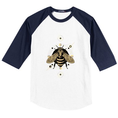 Beekeeper Meaningful Gift Honeycomb Honey Bee Compass Beekeeping Great Gift Baseball Sleeve Shirt