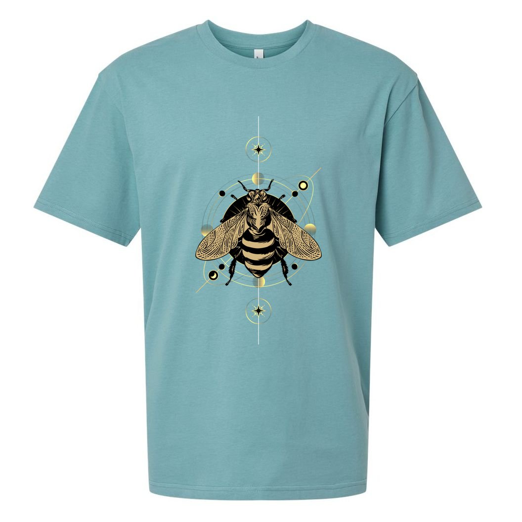 Beekeeper Meaningful Gift Honeycomb Honey Bee Compass Beekeeping Great Gift Sueded Cloud Jersey T-Shirt