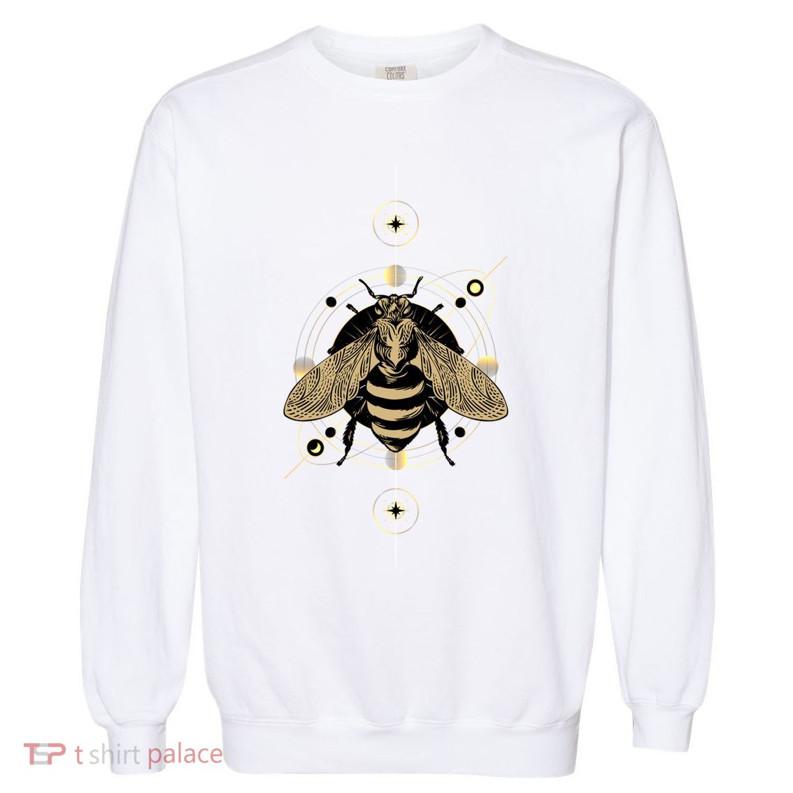 Beekeeper Meaningful Gift Honeycomb Honey Bee Compass Beekeeping Great Gift Garment-Dyed Sweatshirt