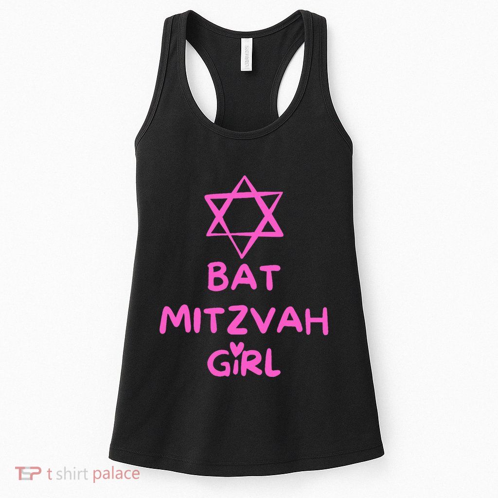 Bat Mitzvah Girl Jewish Star Of David Womens Tank Top